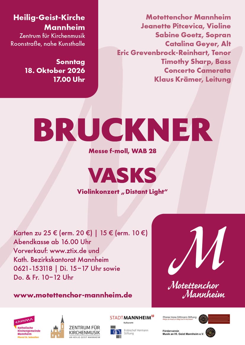 Das Plakat mit den Konzertinformationen wird abgebildet